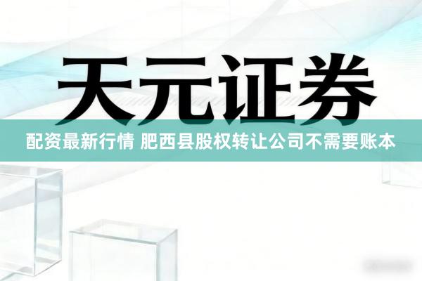 配资最新行情 肥西县股权转让公司不需要账本